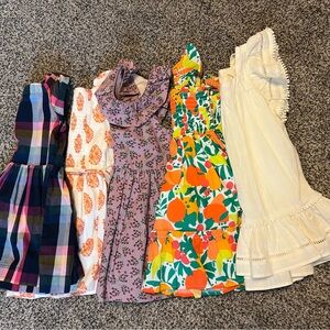 Lot of 5 J. Crew kids Crewcuts size 2 Dress Collection